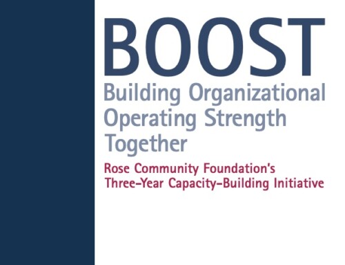 BOOST – Building Organizational Operating Strength Together