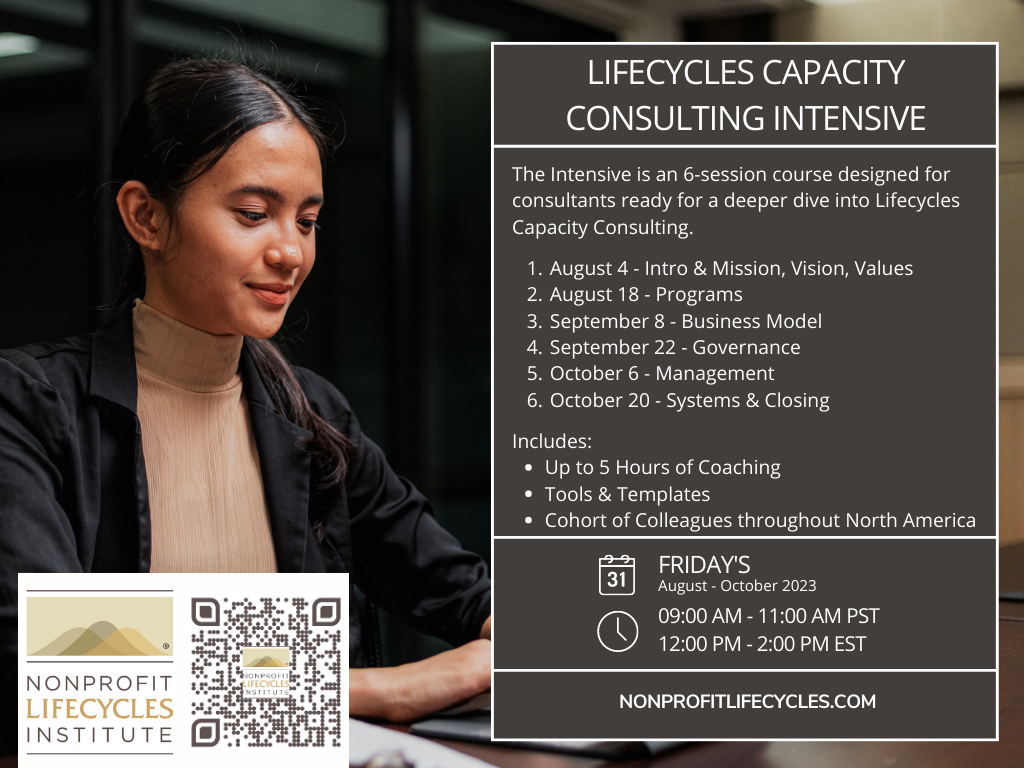 Lifecycles Capacity Consulting Intensive