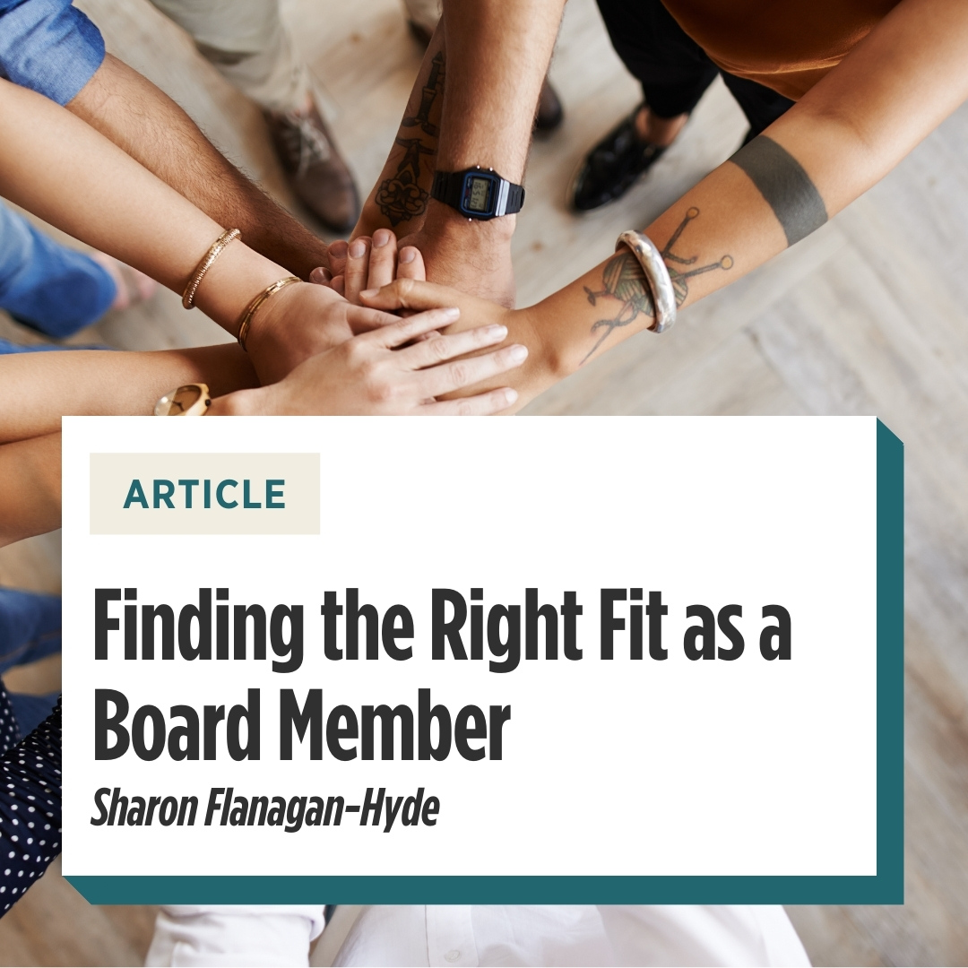 Finding the right fit as a board member