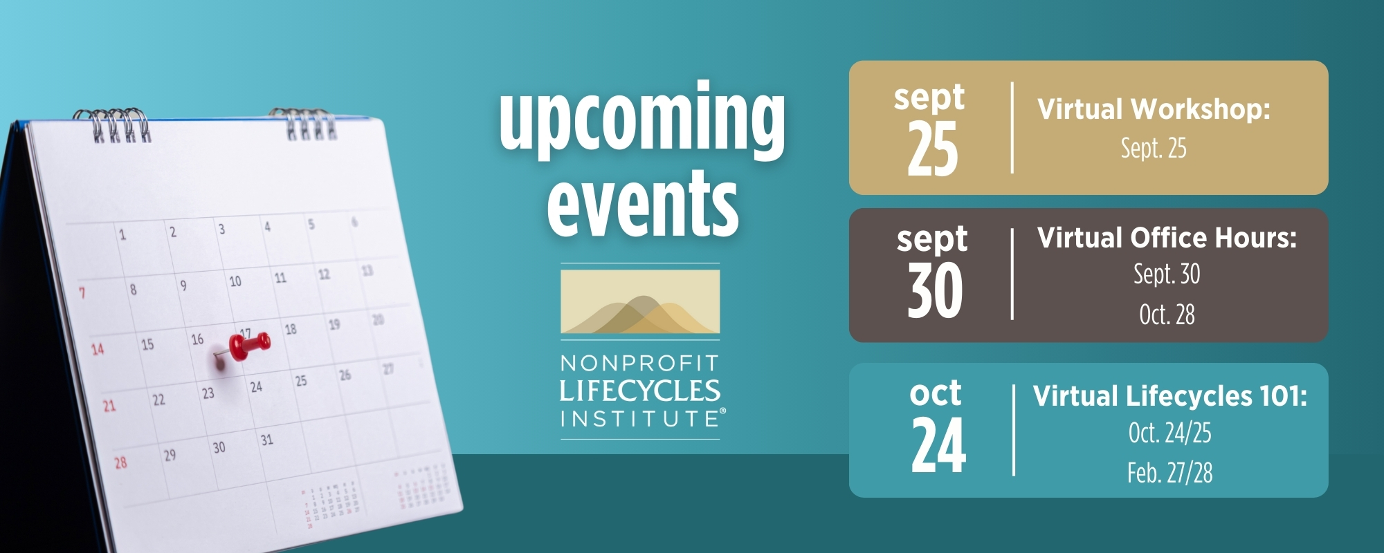 Upcoming capacity building events