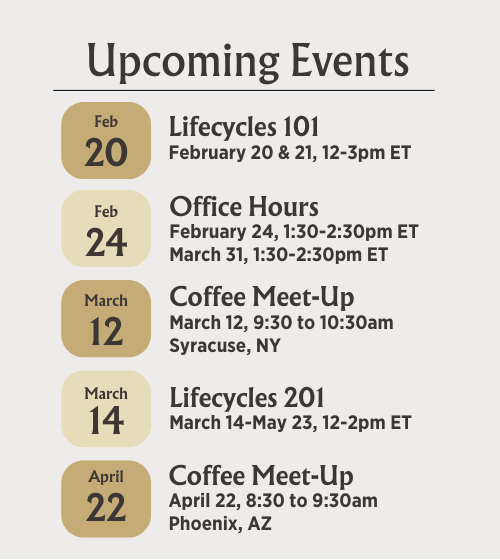 upcoming events