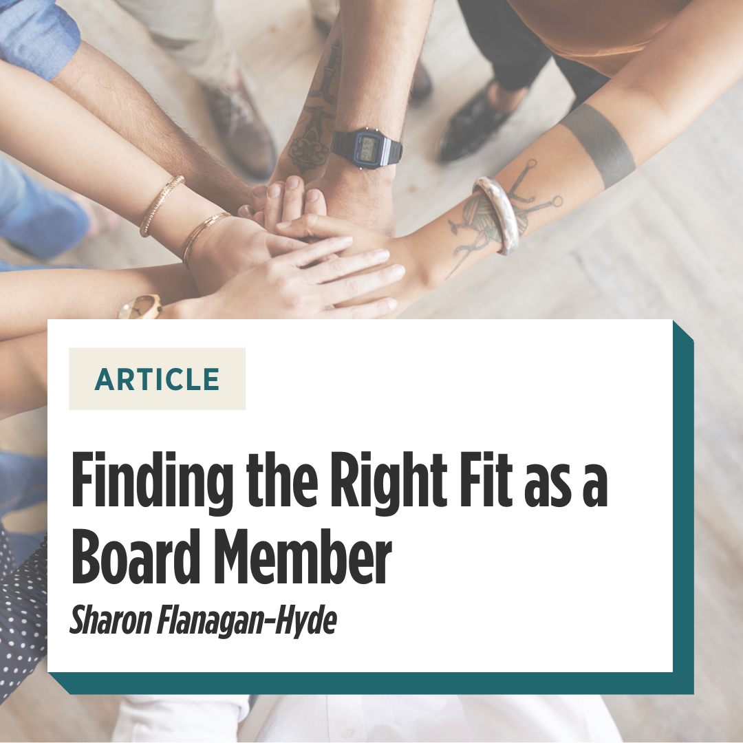 Finding the right fit as a board member